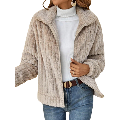 Jeanette | Veste Oversize Décontractée à Col Chemise pour Femme