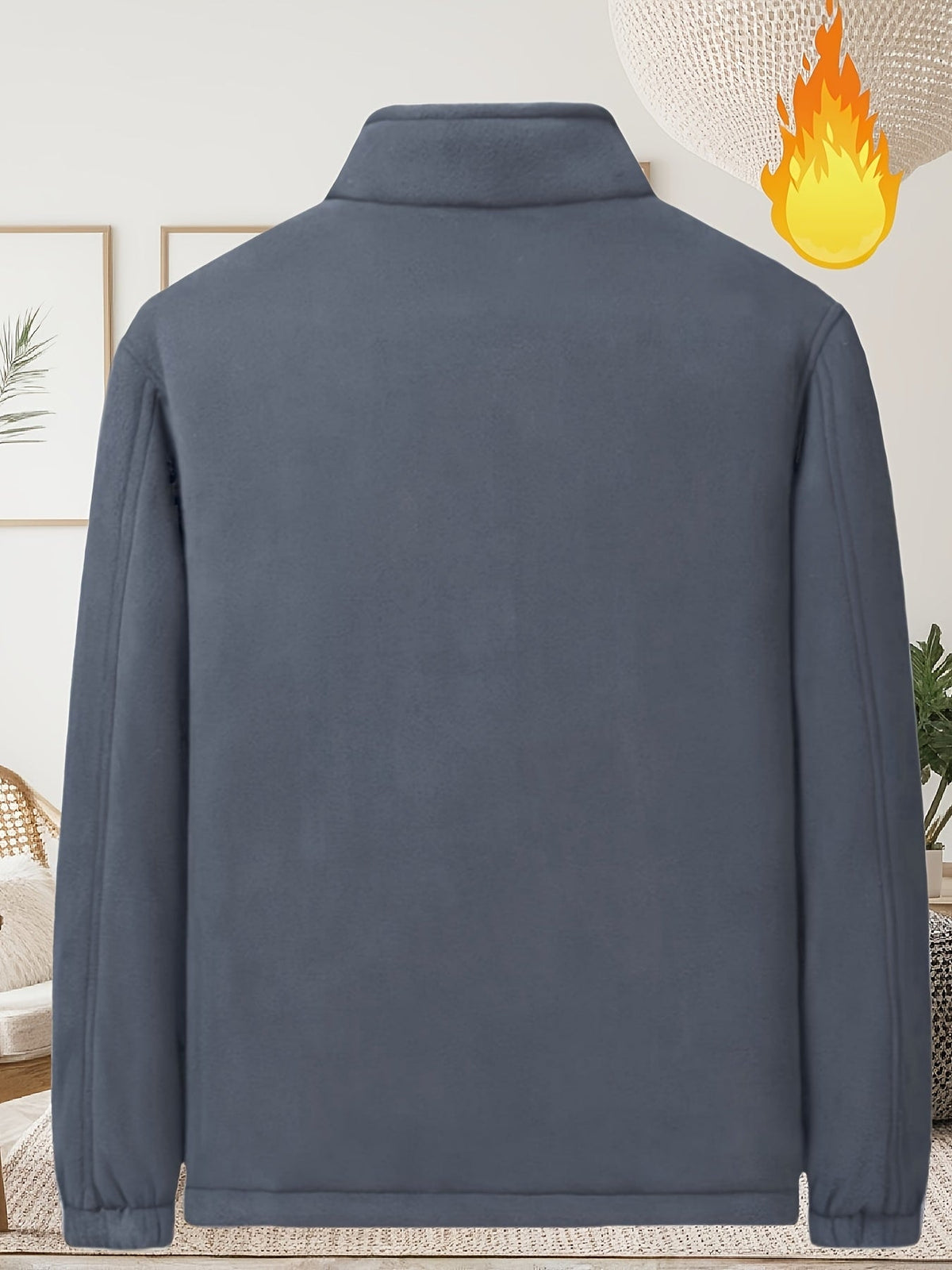 Nouvelle veste doublée en polaire, plusieurs couleurs disponibles, facile à assortir, manteau d'automne et d'hiver pour femmes, manteau décontracté de couleur unie doublé en polaire et épaissi — 4