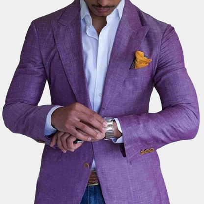 Le Blazer à Carreaux Classique Ajusté pour Hommes Willoughby — 6