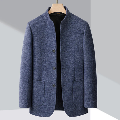 Le Blazer d'Affaires pour Hommes Alghero en Fleece Chaud avec Col Montant — 8