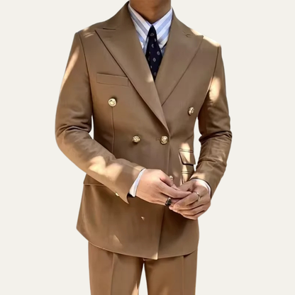 Le Blazer Classique pour Hommes Knightsbridge à Double Boutonnage avec Boutons Dorés — 2