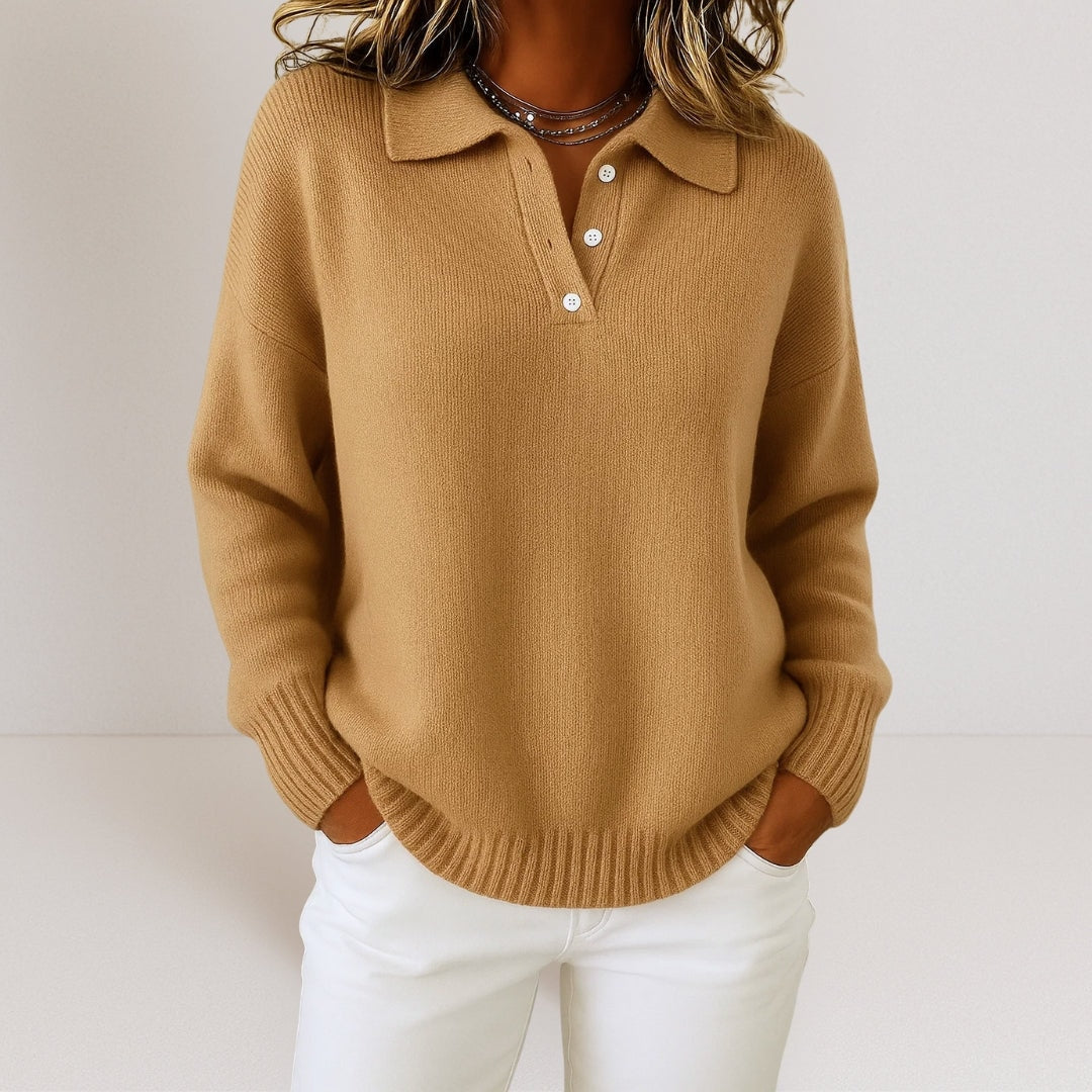 Olivia™ | Weicher Strickpullover mit Kragen — 4