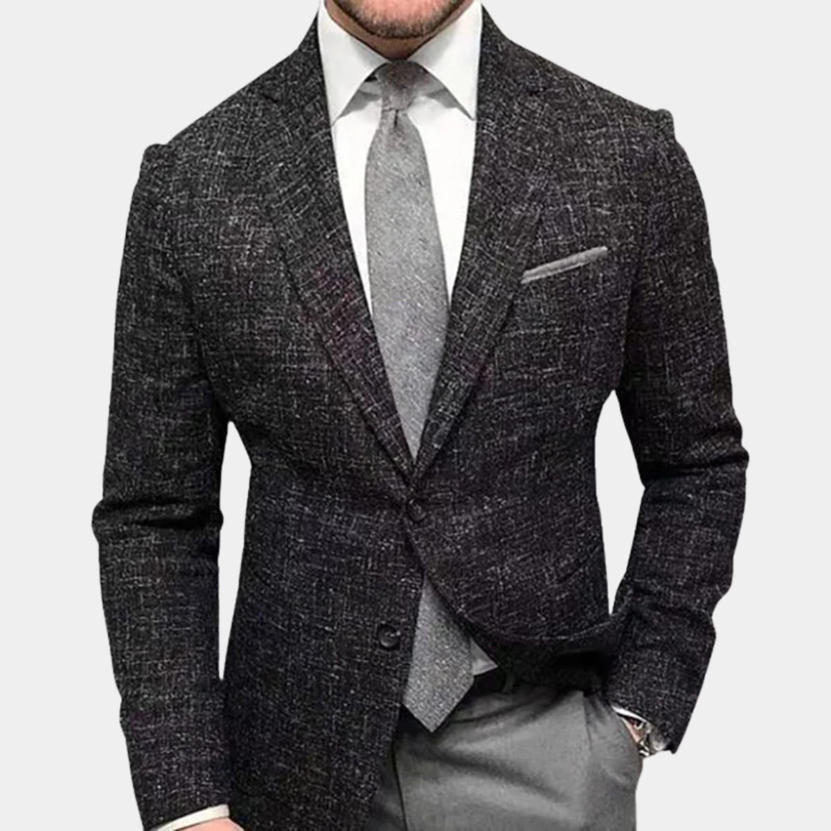 Le Blazer à Carreaux Classique Ajusté pour Hommes Willoughby — 4