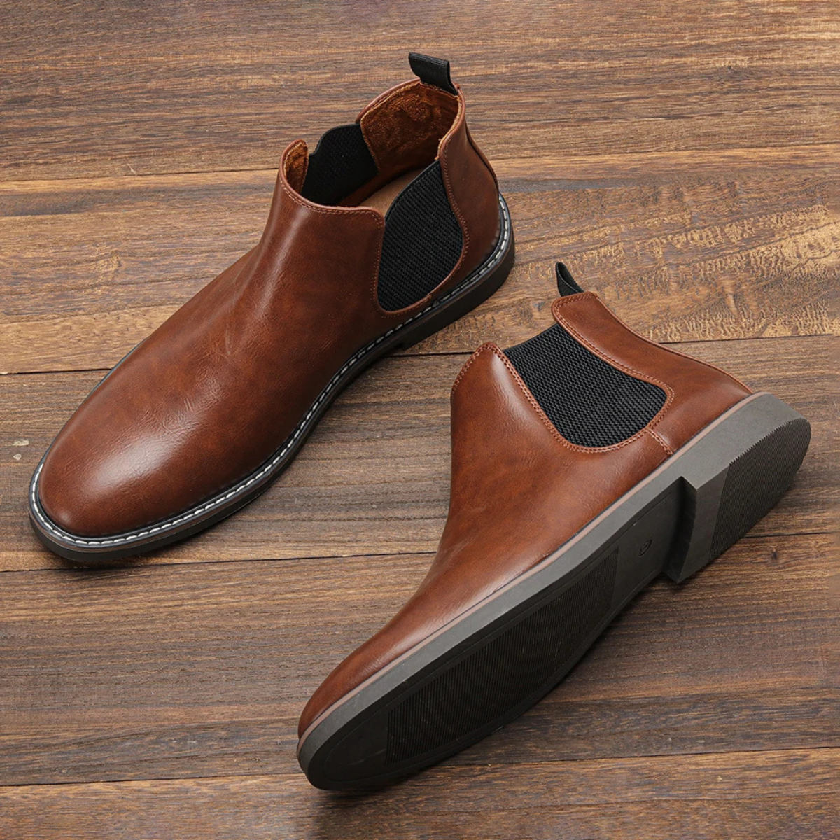 The Ridgeview Men’s Retro Slip On Chelsea Ankle Boots — 10