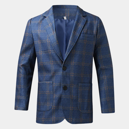 Le Blazer à Carreaux Classique Ajusté pour Hommes Willoughby — 1