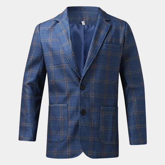 Le Blazer à Carreaux Classique Ajusté pour Hommes Willoughby — 1