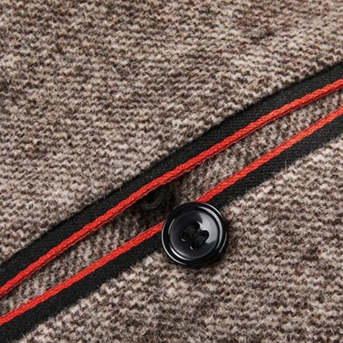 Le Blazer d'Affaires pour Hommes Alghero en Fleece Chaud avec Col Montant — 7