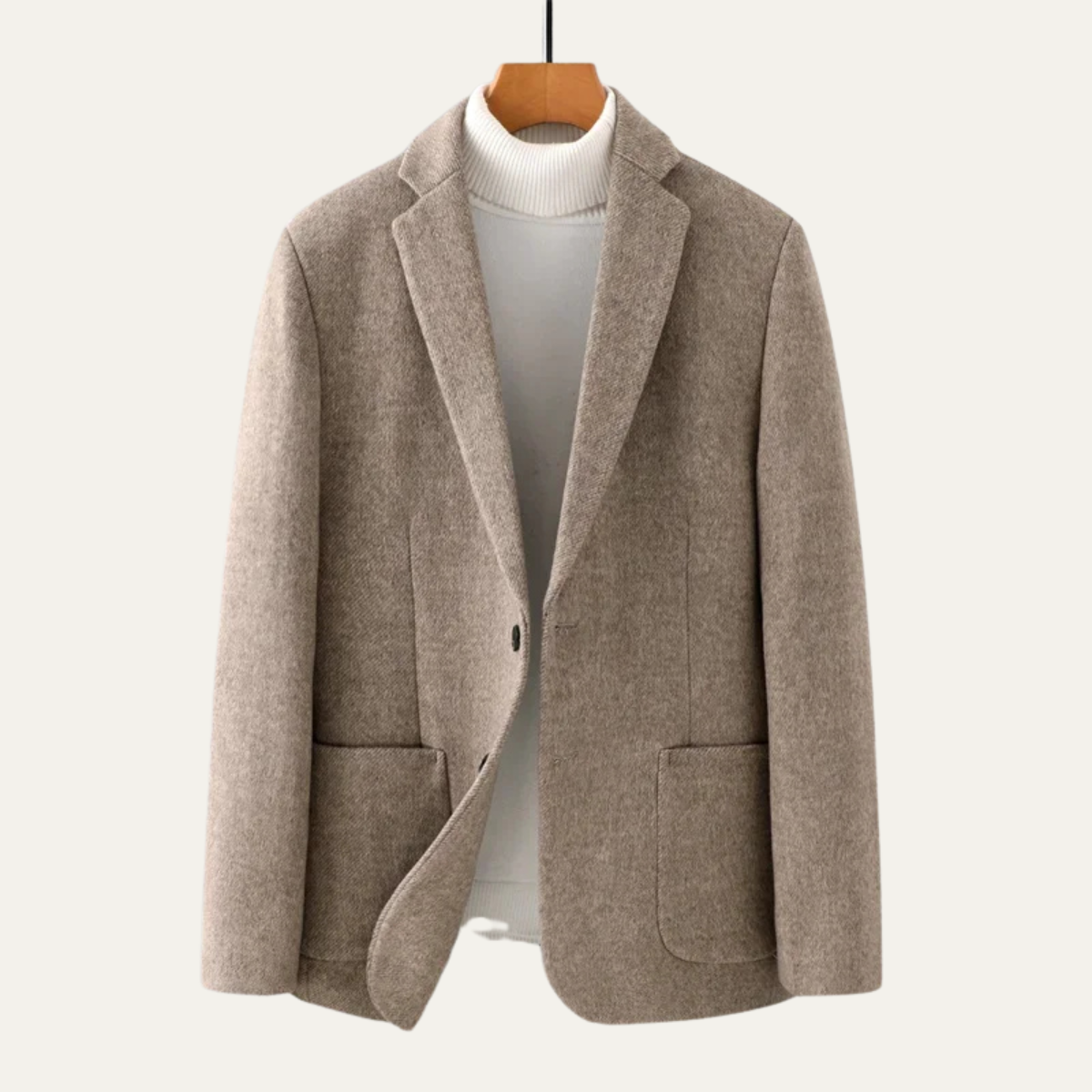 La Veste de Travail Décontractée en Laine Mélangée pour Hommes Essex à Boutonnage Simple — 4