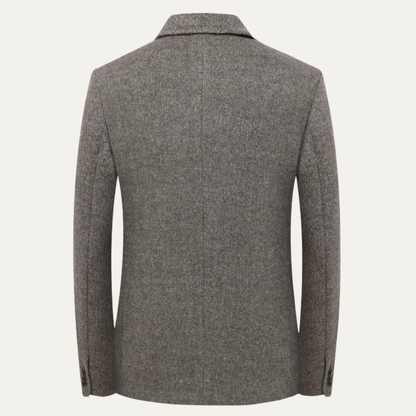 La Veste de Travail Décontractée en Laine Mélangée pour Hommes Essex à Boutonnage Simple — 2