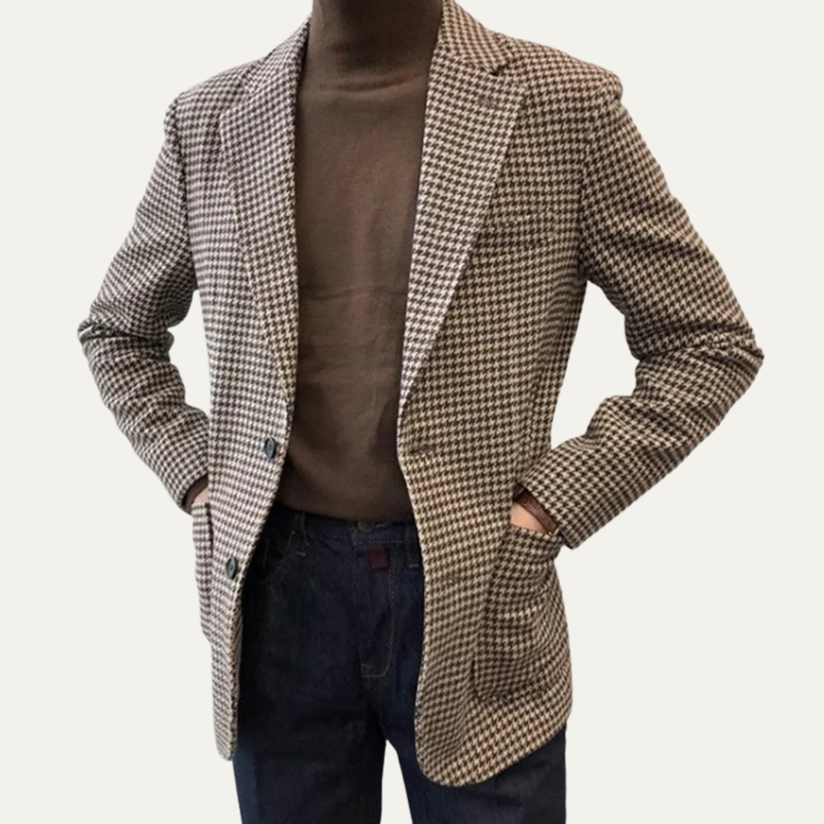 Le Blazer Retro en Laine Tweed pour Hommes Lezzeno — 3