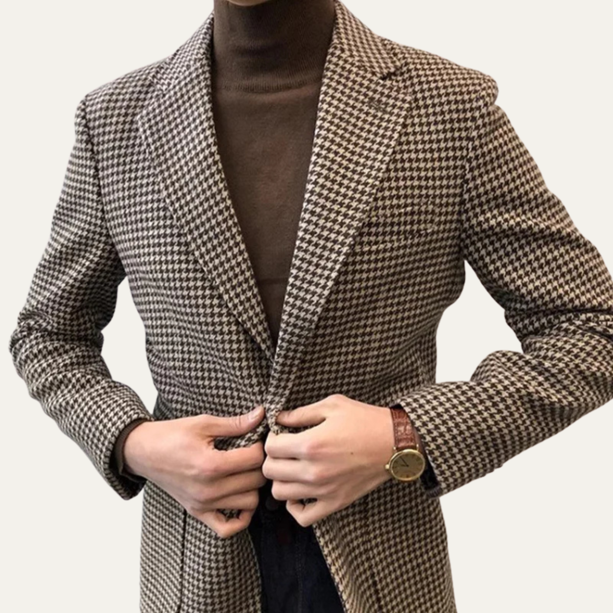 Le Blazer Retro en Laine Tweed pour Hommes Lezzeno — 4