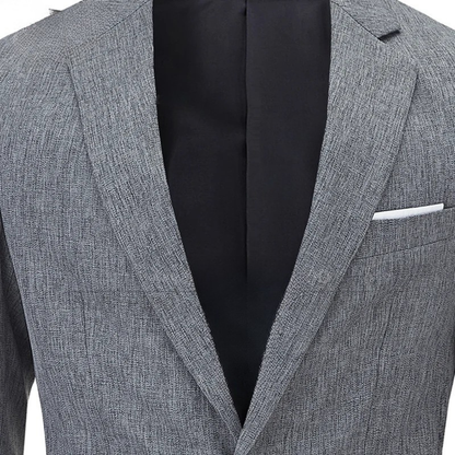 La Veste Blazer en Lin Léger Ajustée à Un Bouton pour Homme Mandello — 2
