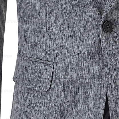 La Veste Blazer en Lin Léger Ajustée à Un Bouton pour Homme Mandello — 3