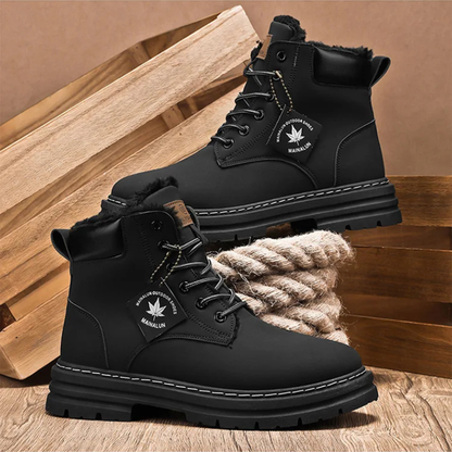 The Silverlake Men’s Cozy Fur Lined Insulated Snow Boots — 15