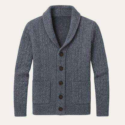Le Cardigan 100% Cachemire de Manchester pour Hommes — 1