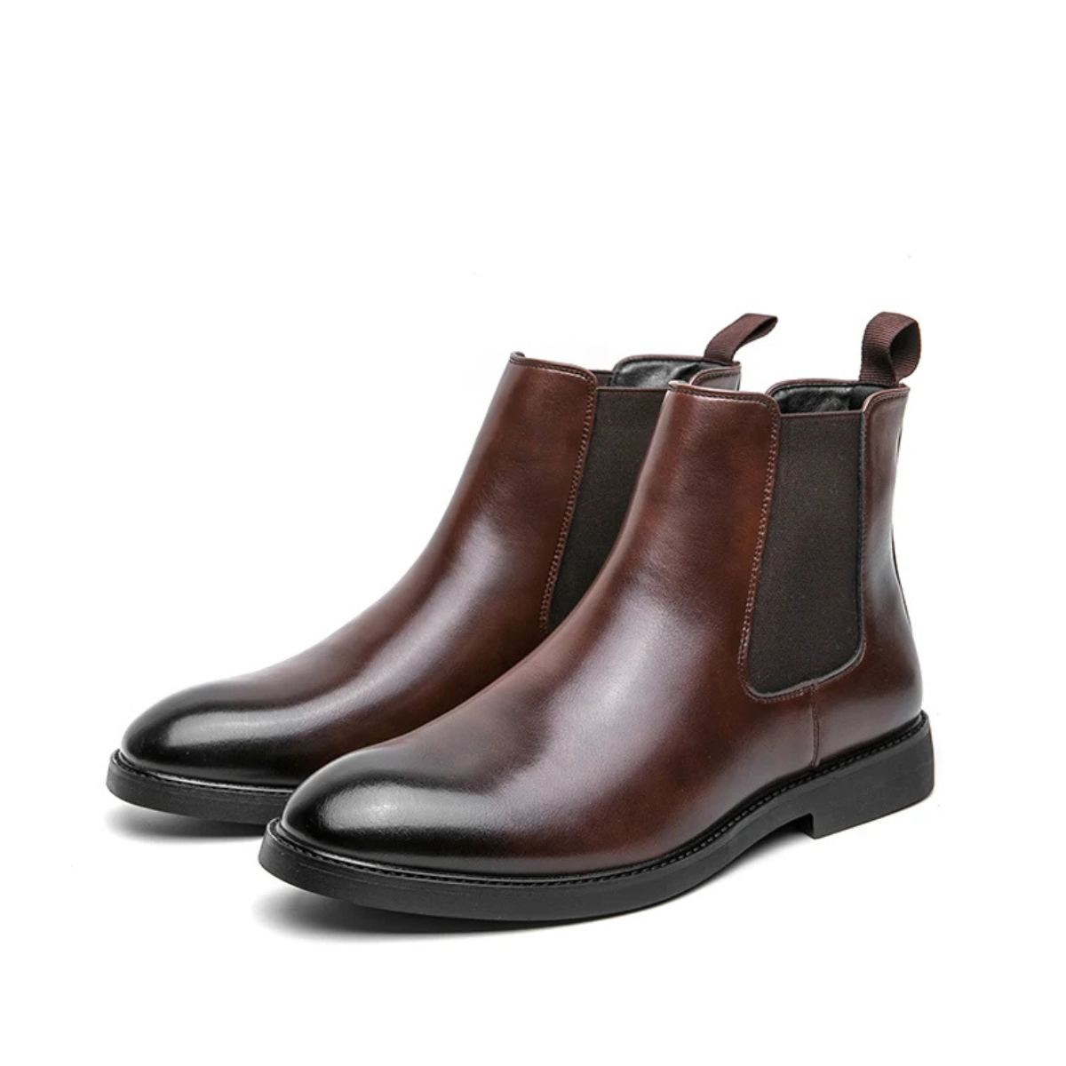 The Brookshire Lane Men’s Stylish Modern Pointed Chelsea Ankle Shoes — 9