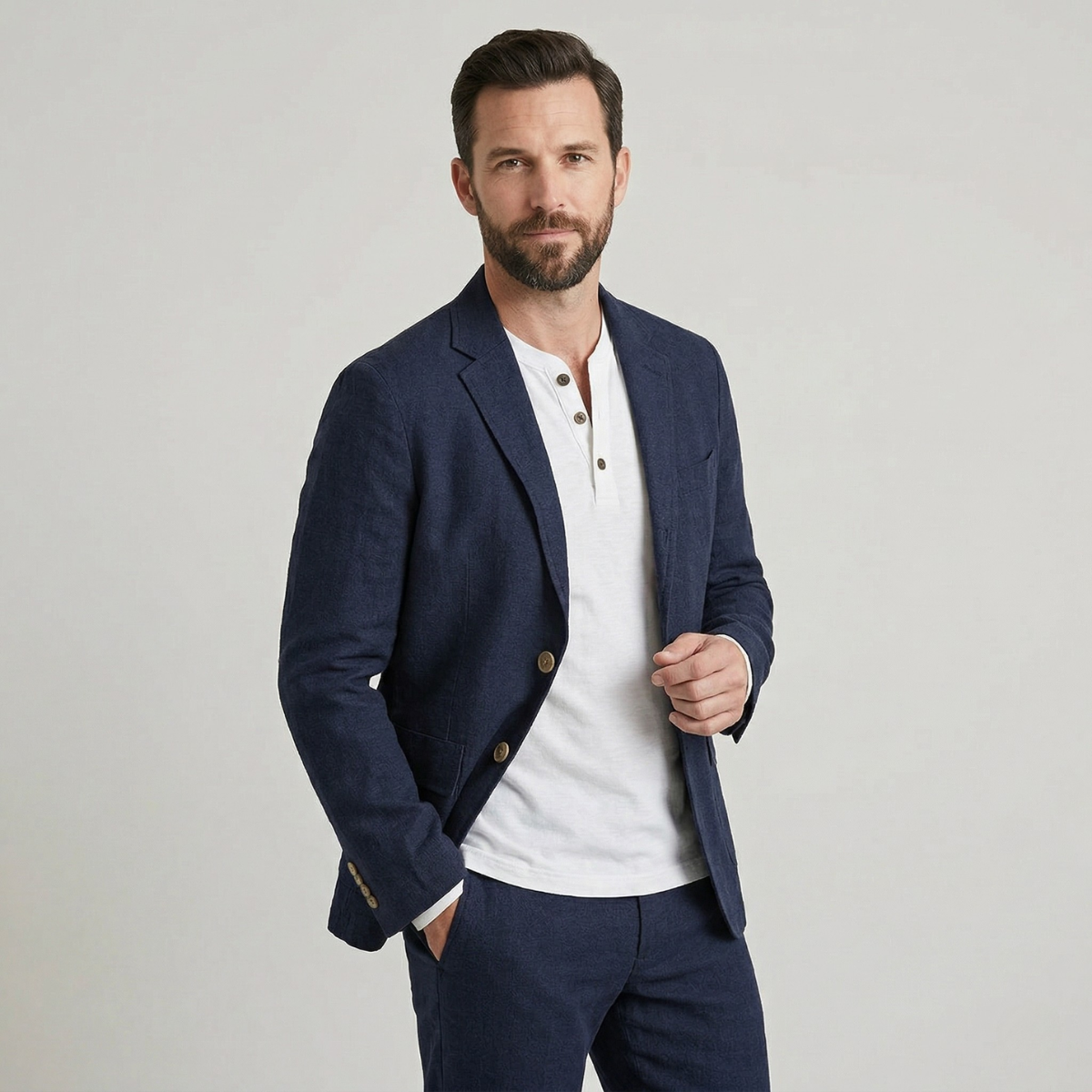 Le Blazer d'Été en Coton Riviera - Invité de Mariage Homme - Occasions Formelles — 4