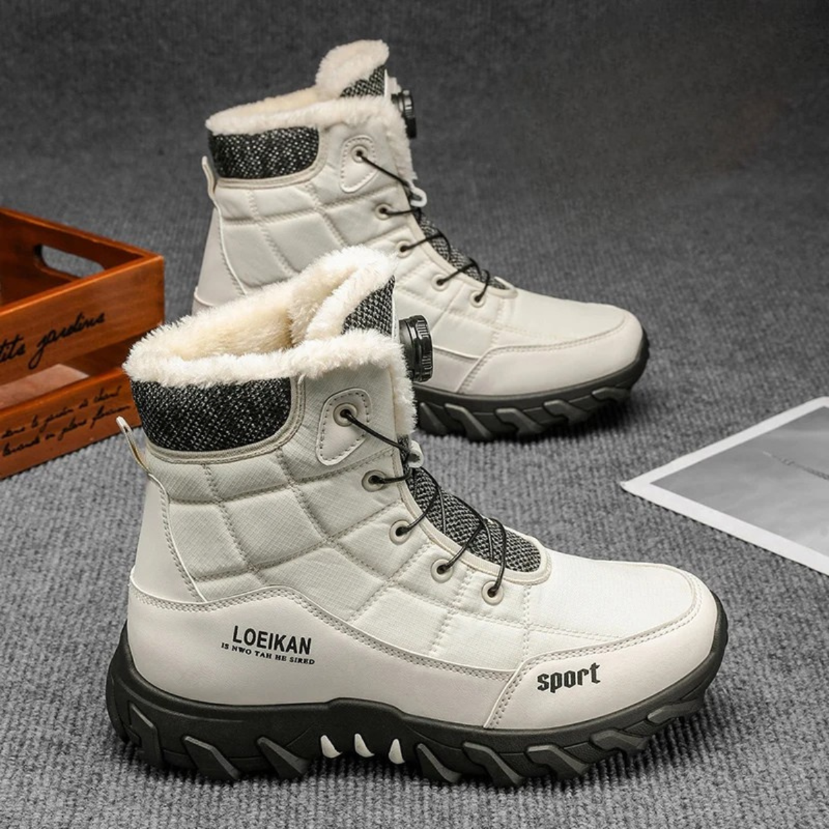 The Northpark Men’s Stylish Plush Lined Snow Boots — 6