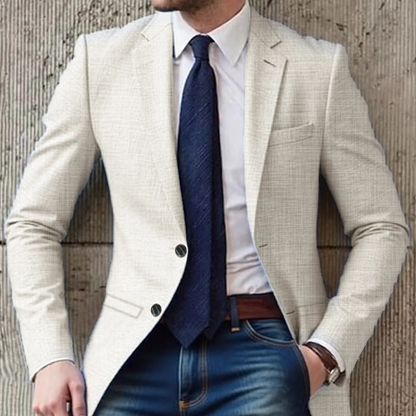 Le Blazer en Coton Slim Fit Décontracté Chic pour Homme Brenton — 2