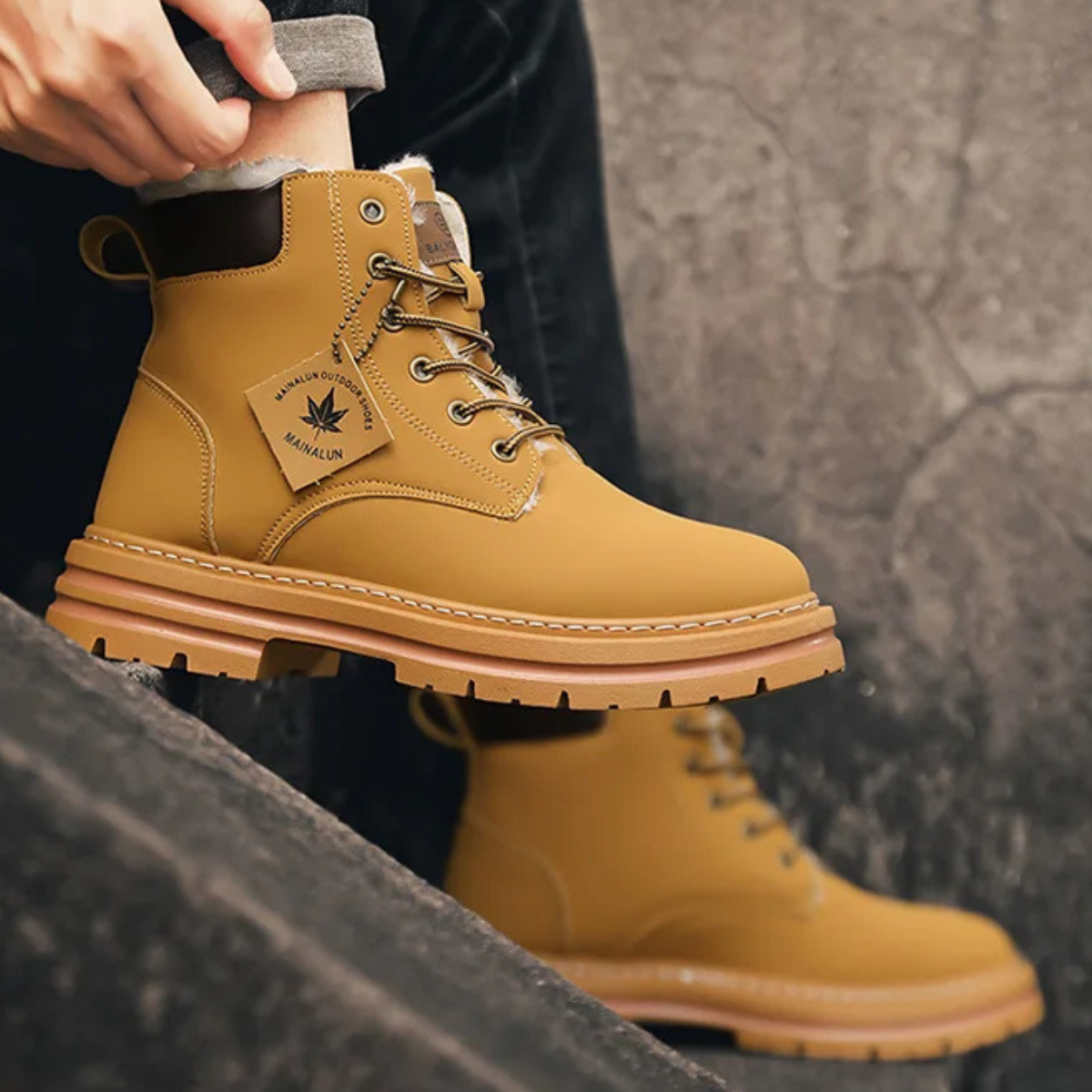 The Silverlake Men’s Cozy Fur Lined Insulated Snow Boots — 5
