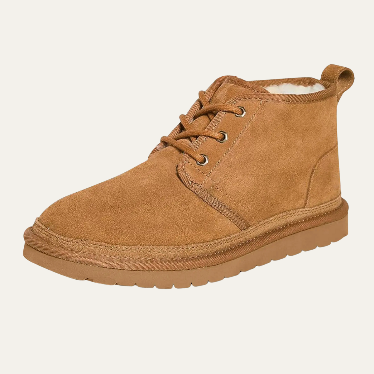 The Ridgefall Men's Cozy Suede Warm Fur Lined Non Slip Snow Boots — 1