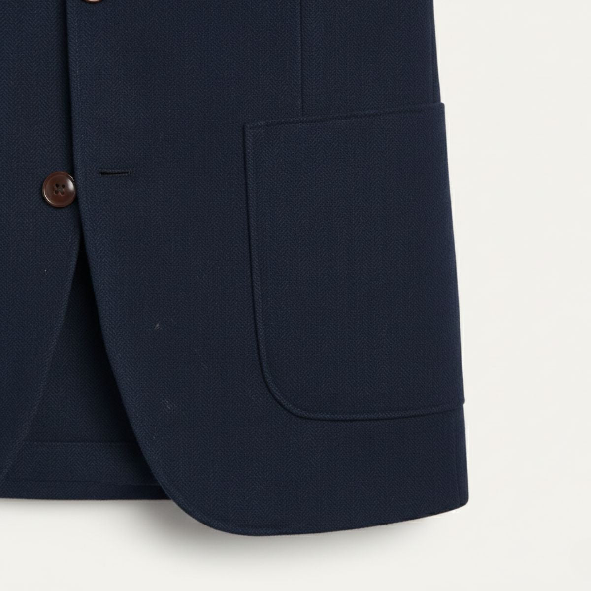 Veste Blazer en Laine Tweed à Rayures Herringbone pour Hommes Gravedona — 12