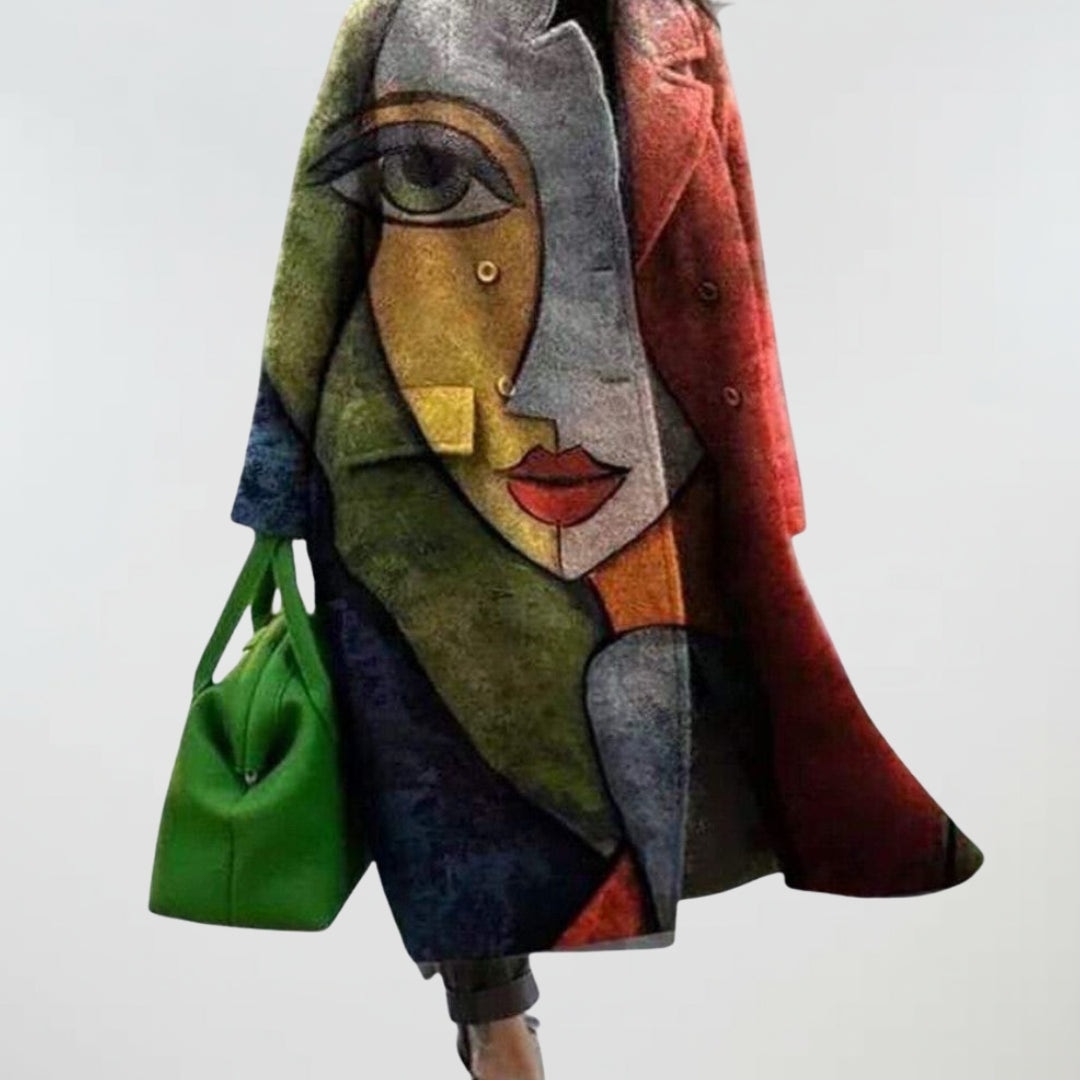 Camille | Manteau Long à Carreaux d'Hiver pour Femme