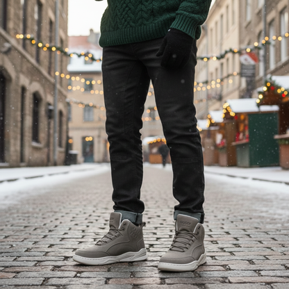 The Cedarforest Men’s Winter Fur Lined High Top Snow Boots — 7