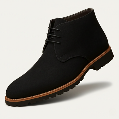 The Remington Men’s Casual Suede Chukka Dress Boots with Rubber Sole — 1