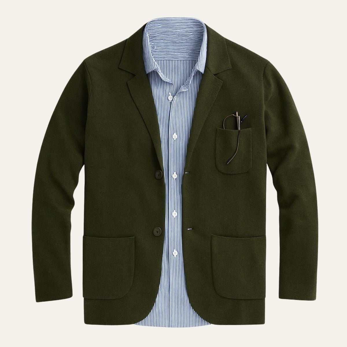 Le Blazer d'Été en Lin Oxford - Invité de Mariage Homme - Occasions Formelles — 1