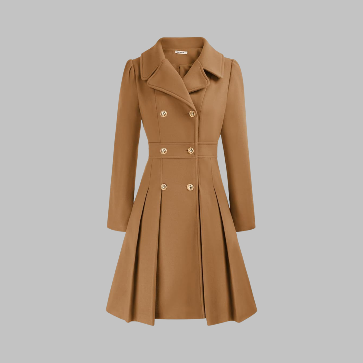Amelia - Elegant Long Sleeve Coat — 2