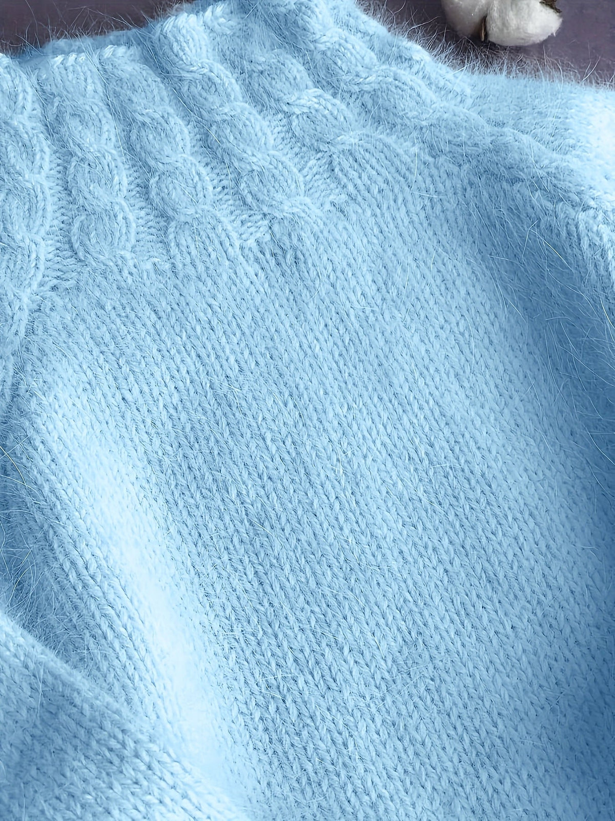 Grande Taille - Grande Taille - Col Roulé Doux Haut Paresseux Style Doux Polyvalent Pull Épais Pull Femme Automne Hiver 2025 Nouveau — 9