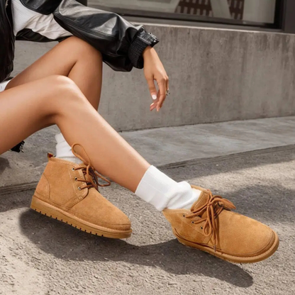 The Ridgefall Men's Cozy Suede Warm Fur Lined Non Slip Snow Boots — 2
