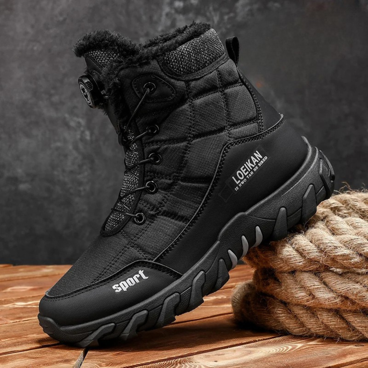 The Northpark Men’s Stylish Plush Lined Snow Boots — 4