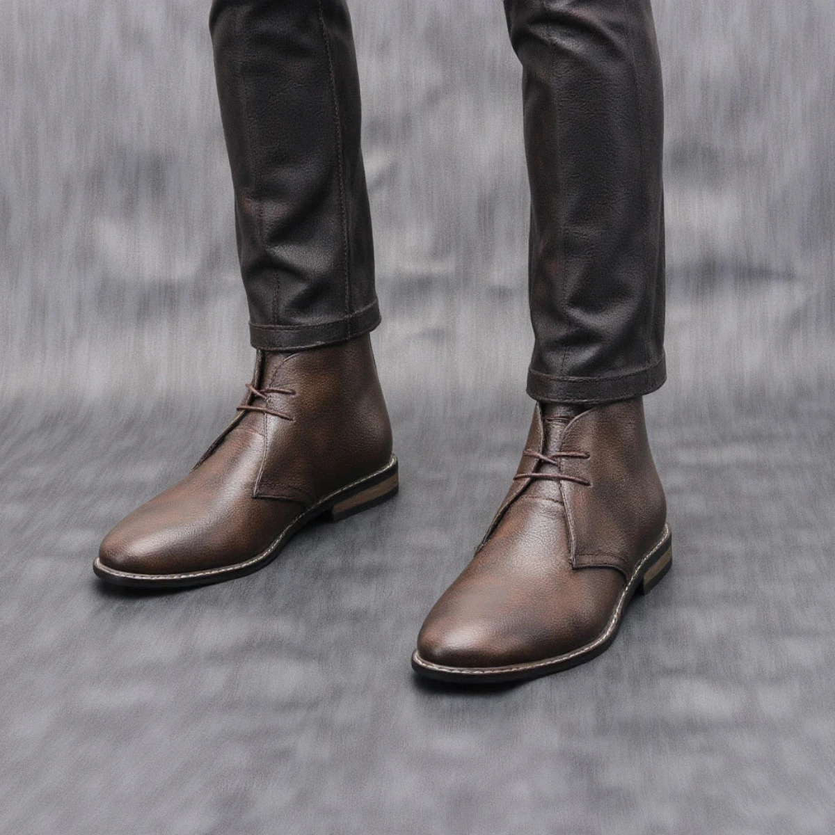 The Wildmere Men’s Vintage Ankle Brown Leather Boots — 3