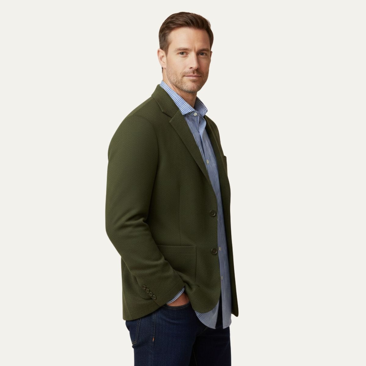 Le Blazer d'Été en Lin Oxford - Invité de Mariage Homme - Occasions Formelles — 2