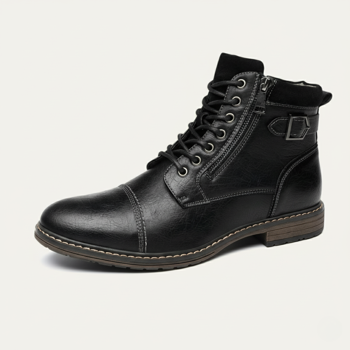 The Brescia Men’s Casual Vintage Leather Ankle Boots — 4