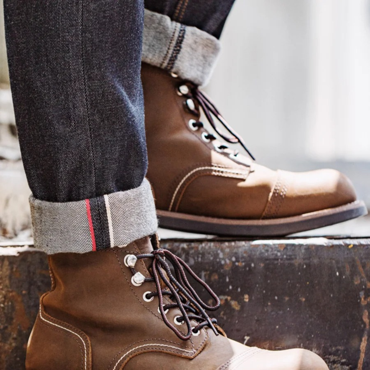 The Grayfield Men’s Lace Up Combat Leather Boots — 6