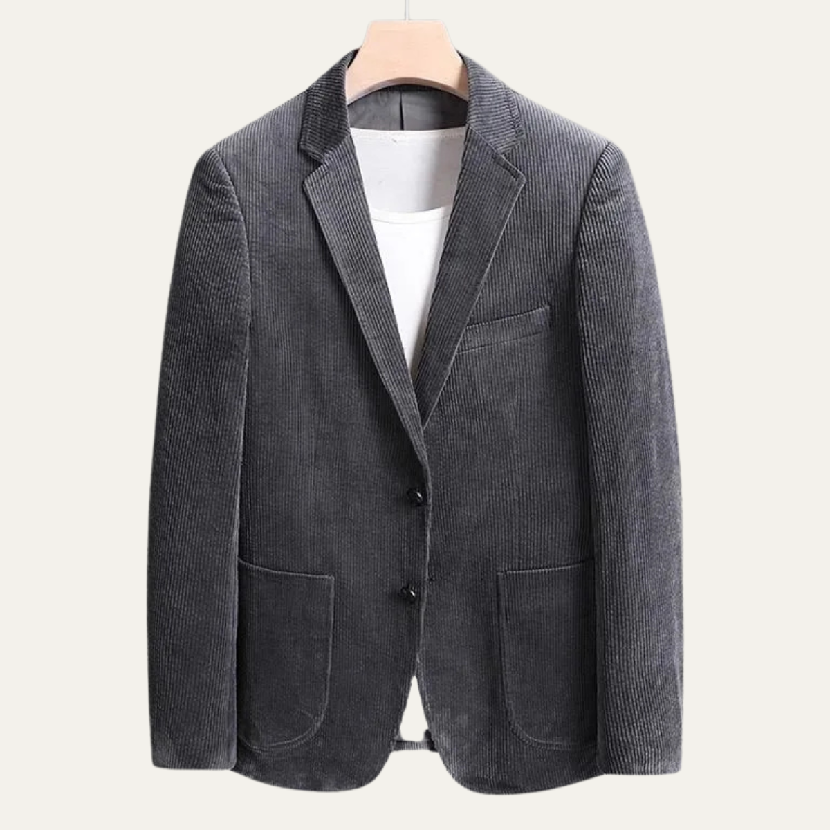 La Veste Blazer d'Affaires en Velours Côtelé Épais pour Hommes Lancaster — 9