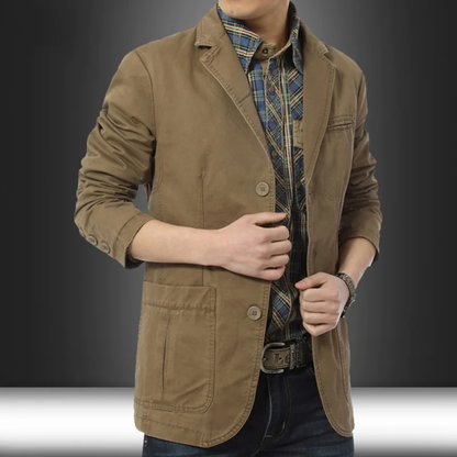 Le Blazer en Coton Léger Ajusté pour Hommes Siracusa — 9