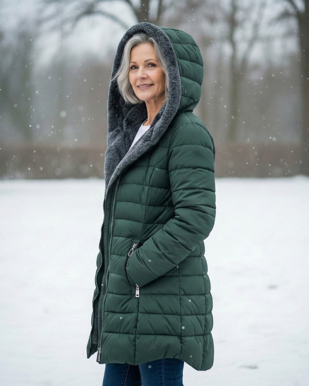 Grace - Warm Fleece Puffer Jacket — 2