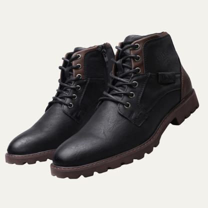 The Parma Men's Lace Up Vintage Leather Ankle Boots — 5