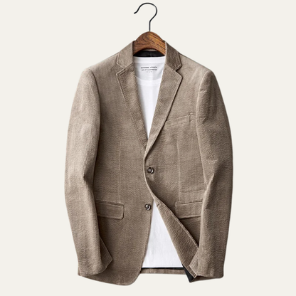 La Veste Blazer Casual en Corde de Velours Slim Fit pour Hommes Riccione — 6