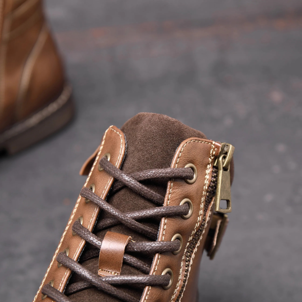 The Brescia Men’s Casual Vintage Leather Ankle Boots — 13