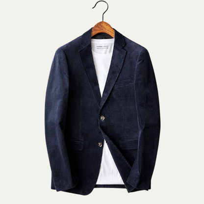 La Veste Blazer Casual en Corde de Velours Slim Fit pour Hommes Riccione — 8
