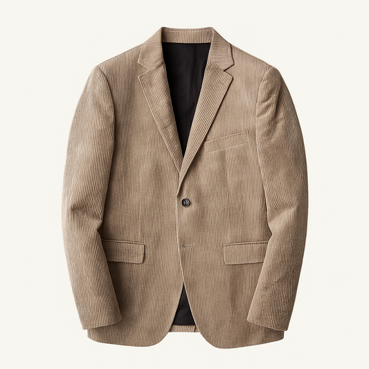 La Veste Blazer Casual en Corde de Velours Slim Fit pour Hommes Riccione — 1