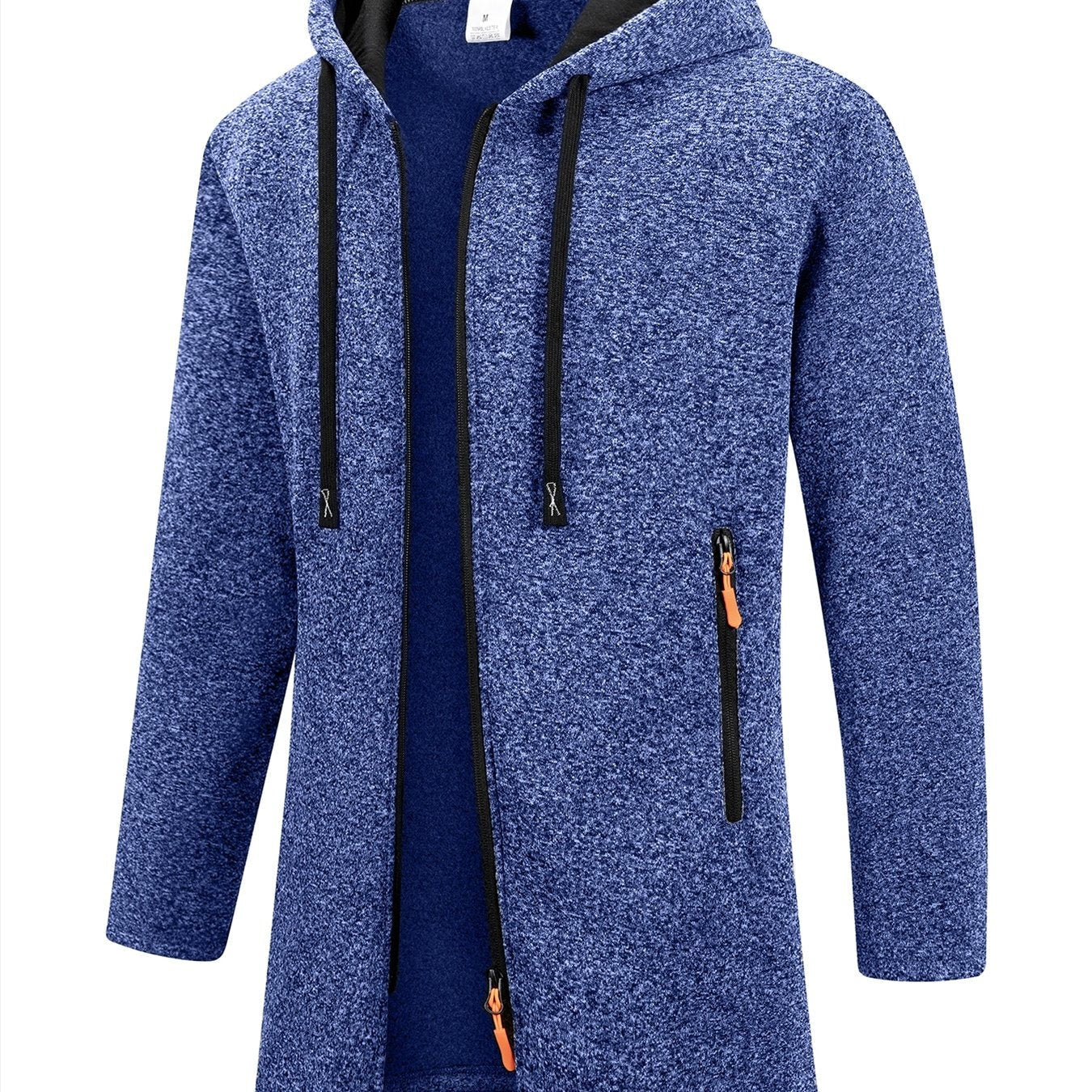 Trench long chaud doublé pour homme, automne/hiver, veste coupe ajustée, décontractée et à la mode, gris, tendance et polyvalente, haut doux et confortable, manches longues, col montant à fermeture éclair en tricot pour homme, couleur unie, pour les rasse — 12