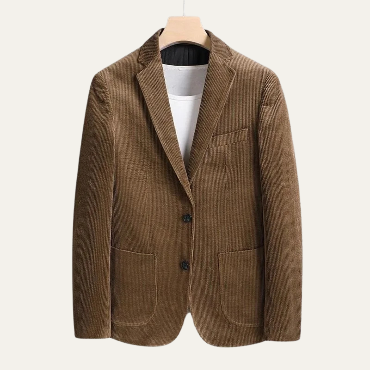 La Veste Blazer en Velours Côtelé Vintage Casual Slim Fit pour Hommes de Livorno — 6