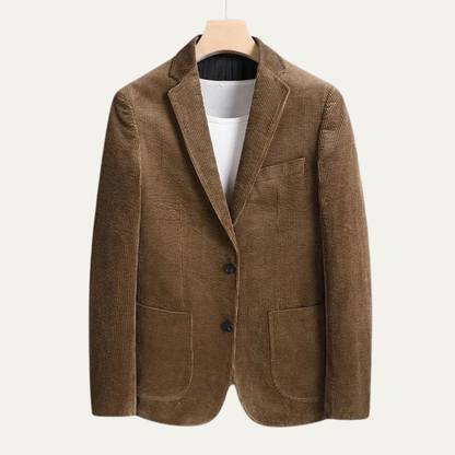 La Veste Blazer en Velours Côtelé Vintage Casual Slim Fit pour Hommes de Livorno — 6