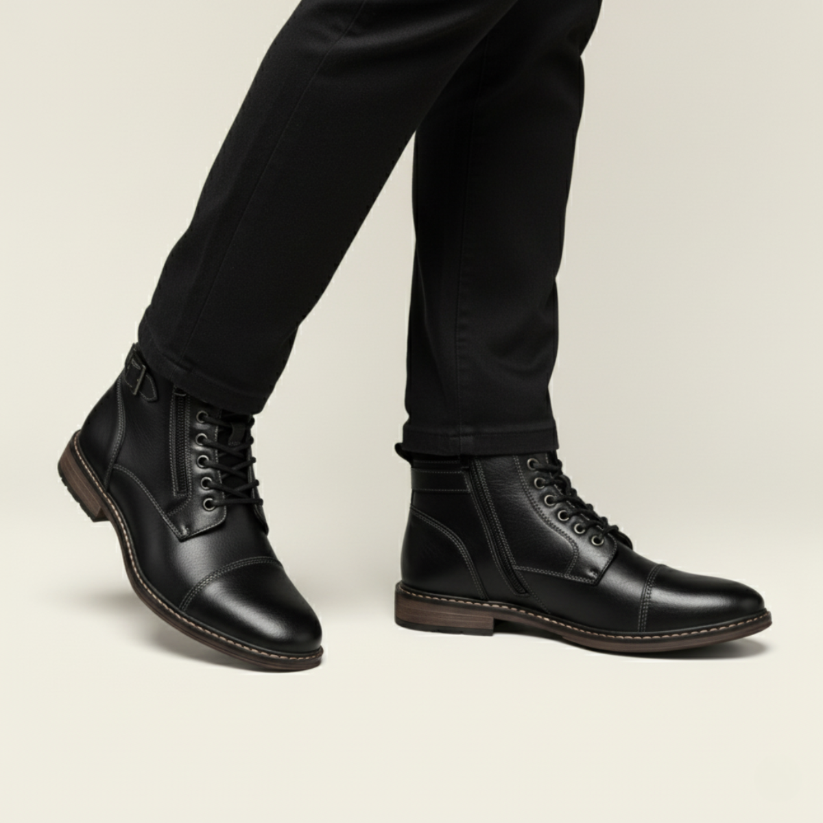 The Brescia Men’s Casual Vintage Leather Ankle Boots — 5